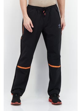 اشتري Men Sport Fit Training Track Pants, Black/Orange في الامارات