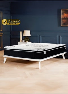 Buy Black One | Multi Layer Bed Mattress 16 Layers Thickness 31 cm Size Queen - 140x190 cm - Black & White in Saudi Arabia