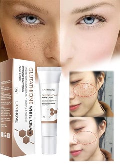 Buy Glutathione White Cream Facial Dark Spots Remover 2% Glutathione Face Cream Whitening Moisturizing Facial Cream Face Moisturizer Facial Skin Care Cream Intensive Lightening Facial Cream 20g in UAE