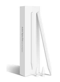 Buy Stylus Pen with Tilt Sensitivity/Strong Magnetic, Universal Stylus Pencil 1/2 Generation, Compatible with iPad 2018-2022, iPad, iPad Pro, iPad Air, iPad Mini White in UAE