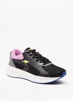 اشتري Women'S Logo Applique Trainer Shoes With Lace-Up Closure في الامارات