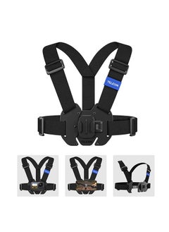 اشتري TELESIN Quick Release Chest Strap Mount, Mobile Phone Adjustable Chest Mount Harness for GoPro Camera, Action Camera, iPhone 13 12 11 Pro,Vlog/POV Black في الامارات