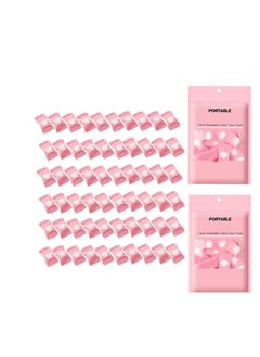 Buy Disposable Compressed Towel  - 60 Pack Mini Coin Cotton Towels for Travel, Home, Camping, Hiking, Beauty Salon, and Outdoor Activities 7.8*8.6inch in UAE