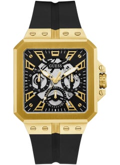 اشتري Men's Black Gold Tone Multi-function Watch - GW0637G2 في الامارات