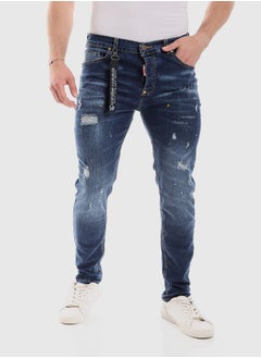 Buy Slim Fit Ripped Casual Jeans in Egypt