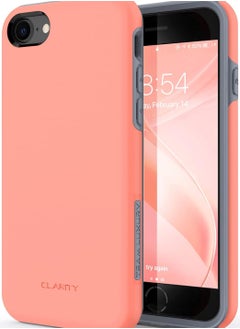 Buy iPhone SE Case 2022/2020, iPhone 8/7 Case, [Ultra Impact Resist] Shockproof Rugged Protective Case for Apple iPhone SE/8/7 Phone Case Cover 4.7", (Living Coral) in Saudi Arabia