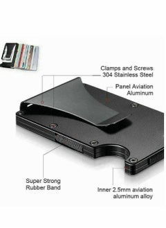 Buy Carbon Fiber Slim Wallet Credit Card Holder in Saudi Arabia