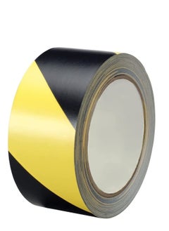 Buy Warning Tape KASTWAVE Self Adhesive Black & Yellow Hazard Safety Stripe Caution Barrier Sticky Tapes for Best Readability Maximum Visibility Designed Danger/ Hazardous Areas (33M) in Saudi Arabia