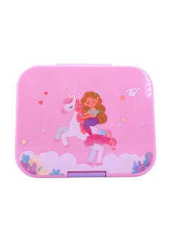 Buy TW Bento Box 4 Compartments Pink (Unicorn) in Saudi Arabia