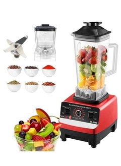 Buy Blender 4500W Heavy Duty Commercial Grade Blender 6 Blades Mixer Juicer for Fruit Food Processor Grinder Mill, Chopper Mill, and Ice Smoothies in UAE