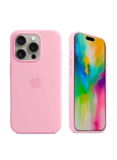 Buy Apple iPhone 16 Pro Max 2024 Premium Soft Liquid Silicone Case Cover - Hot Pink in Saudi Arabia