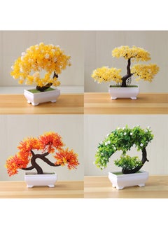 Buy 4 Pcs Artificial Plant With Pot in UAE