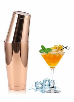 اشتري Rose Gold Boston Cocktail Shaker 2 Piece 18oz Unweighted and 28oz Weighted Professional Shaker Bar Set for Professional Bartenders and Home Cocktail Lover Bartending Essential Tools في الامارات