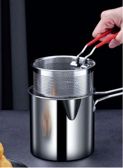 اشتري Deep Fryer Non Electric French Fries Fryer Stainless Steel Fry Pot Multi Functional for Kitchen في الامارات