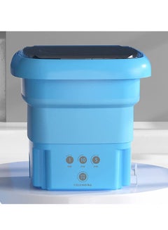 Buy Portable washing Machine,Folding Mini Washing Machine 8L Sterilization Drying Washing Machine for Baby Clothes,Underwear,Small Items, Apartment, Dorm,Camping, RV Travel laundry (blue) in Saudi Arabia