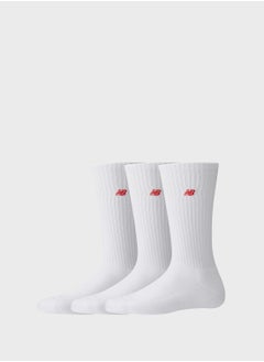 اشتري 3 Pack Logo Crew Socks في الامارات