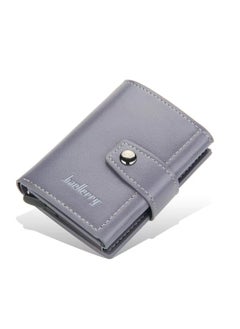 Buy Leather Wallet Grey in UAE