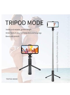 Buy Selfie Stick, Extendable Selfie Stick with Wireless Remote and Tripod Stand, Portable in UAE