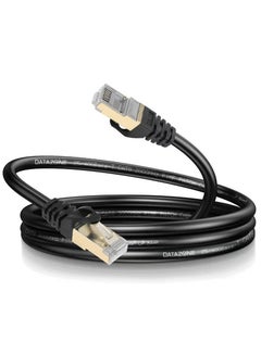 Buy Cat8 Ethernet Cable,10M Heavy Duty High-Speed 26AWG Cat8 LAN Network Cable 40Gbps, 2000Mhz with Gold Plated RJ45 Connector, for Gaming and all LAN usage. in Saudi Arabia