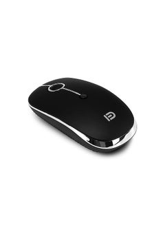 اشتري i331D 3 Mode 2000DPI Rechargeable Adjustable Mouse Wireless Mice with 2.4G USB Type C BT 4.0 Black في الامارات