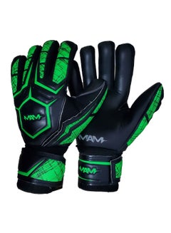 Buy Mens Goal Keeper Gloves with Firm Removeable Strips and Gripping Palm in Saudi Arabia