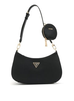 Buy Guess Alexie Top Zip Black Shoulder Bag for Women VG841618 in UAE