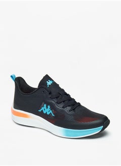 Buy Men's Colourblock Sports Shoes with Lace-Up Closure and Pull Tabs in Saudi Arabia