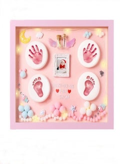 Buy Newborn Baby Handprint and Footprint Frame Kit with Light and Hairball in UAE