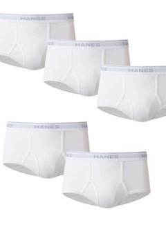 Buy Hanes Men Hanes Men's Tagless White Briefs with ComfortFlex Waistband-Multiple Packs Available in UAE