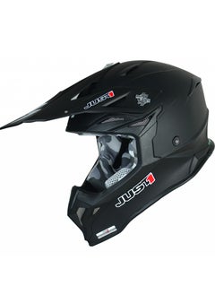 اشتري J39 Solid Matt Black Motocross Helmet في الامارات