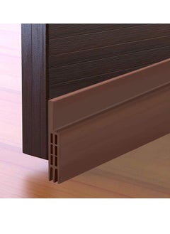 اشتري Door Draft Stopper Under Door Seal for Exterior/Interior Doors,Door Sweep Strip Under Door Draft Blocker, Soundproof Door Bottom Weather Stripping,2 Inch W x 39 Inch L,Brown في السعودية