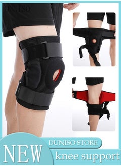 Buy Professional Knee Pad Knee Brace with Side Stabilizers and Patella Gel Pads Adjustable Compression Knee Support Braces for Knee Pain Meniscus Tear ACL MCL Arthritis Joint Pain Relief Injury Recovery in UAE