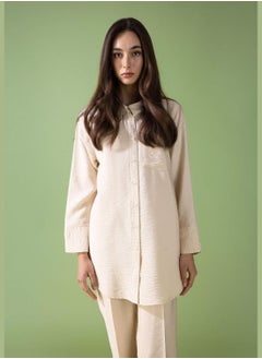 Buy Woman Woven Long Sleeve Tunic in UAE