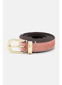 Buy Women Textured Belts, Pink in UAE