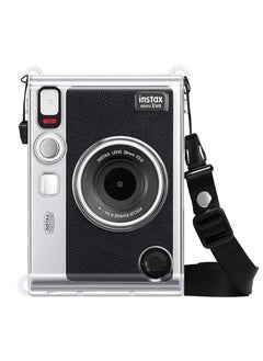 Buy Protective Case for Fujifilm Instax Mini EVO Camera Crystal Hard PVC Cover with Removable Shoulder Strap in UAE