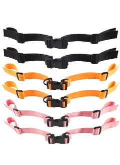 Buy Backpack Chest Straps, Anti Slip Chest Strap Nylon Sternum Strap Backpack Chest Harness Adjustable Chest Strap for Rucksack Backpack (Black, Pink, Orange)6 Pieces in UAE