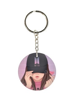 Buy Cartoon Girl Printed Keychain in UAE