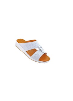 Buy 008-3097 Barjeel Uno Mens Arabic Sandals BGT 21 White in UAE