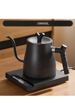 اشتري Electric Gooseneck Kettle, 304 Stainless Steel Electric Water Kettle , Coffee Kettle ,Tea Pot with Temperature Indicate, Constant Temperature, Auto Shut Off, Touch Screen Panel, 1000W Quick Heating,1L في السعودية