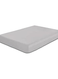 اشتري Cotton Home Super Soft Bed Fitted 200x200Cm/79x79Inch, Super King Size High Quality Polyester Mattress Cover - Extra Soft - Easy Fit Highly Breathable Bedding & Linen Cover Grey في الامارات