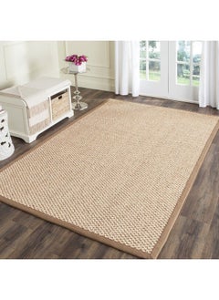 Buy Natural Fiber Collection Accent Rug 2' X 3' Natural Sisal Design Easy Care Ideal For High Traffic Areas In Entryway Living Room Bedroom (Nf525B) in UAE