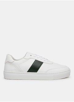 Buy Premium Colourblock Leather Sneakers in Saudi Arabia