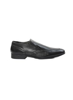 Buy Mens Leather Slip on Comfort Black Office Formal Party Wear Fashion Shoes in UAE
