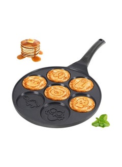 Buy Pancake Griddle with 7 Flapjack Animals Molds Pancake Maker Skillet Non-stick Breakfast Pan in Saudi Arabia