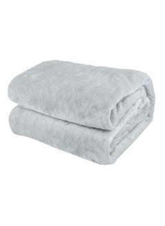 اشتري Flannel Fleece Double Size 220x240cm for All Season Fluffy Blanket Warm Bed Blanket Throw for Sofa & Bed Comfortable and Soft Blanket في الامارات