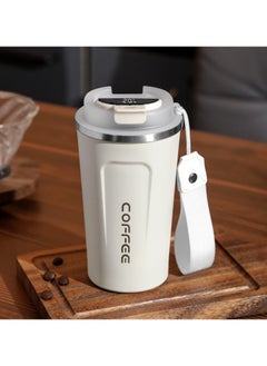 Buy Intelligent Digital Display 510ml 304 Stainless Steel Coffee Cup Thermal Mug Office Termal Cafe  Travel Insulated Bottle in Saudi Arabia