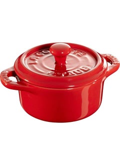 اشتري Staub Ceramic 10cm Cherry Mini Cocotte في الامارات