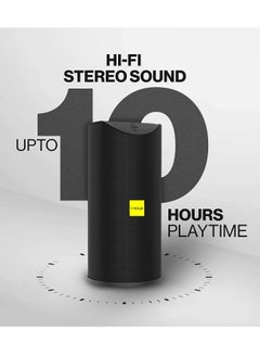 Buy V-WALK Bluetooth Portable Stereo Speaker with Rich Bass | Loud Sound | Built-in Mic for All Smartphone Device- Black in UAE