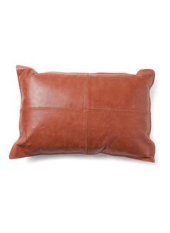 اشتري Artigo Leather Filled Cushion 40X60Cm - Brown في الامارات