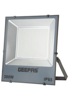 Buy Geepas 200 W LED Flood Light16000 Lumens and 6500 K Color Temperature 80% Energy Efficient LED Light 270 Degree Rotating Bracket Perfect for Outdoor Spaces Sports Arenas Parking Lot Etc in UAE